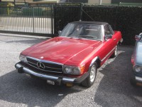 Mercedes 380 SL    R107  Roadster  Red + Beige Leder ( Bobby Ewing Look ) Project