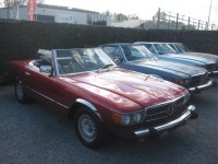 Mercedes 380 SL    R107  Roadster  Red + Beige Leder ( Bobby Ewing Look ) Project