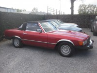 Mercedes 380 SL    R107  Roadster  Red + Beige Leder ( Bobby Ewing Look ) Project