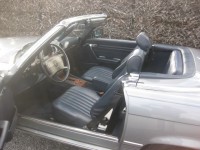 Mercedes SL 560 Cabrio Model R107 In nice Pearl Grey Metallic ( 1220) 4 Zitse ! Low Miles + History