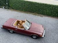 Mercedes 380 SL  R107 Roadster  Orient red /Leather light brown ( 2 owners the were brothers)