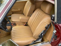 Mercedes 380 SL  Cabrio Orient red /Leather light brown ( 2 owners the were brothers)
