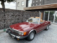 Mercedes 380 SL  Cabrio Orient red /Leather light brown ( 2 owners the were brothers)