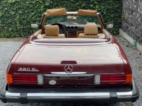 Mercedes 380 SL  R107 Roadster  Orient red /Leather light brown ( 2 owners the were brothers)