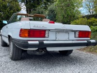 Mercedes  560 SL Roadster  R 107 Arctic White / Leather Light Brown + AUTOCHECK HISTORY!+MbData