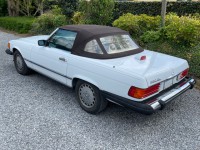 Mercedes  560 SL Roadster  R 107 Arctic White / Leather Light Brown + AUTOCHECK HISTORY!+MbData