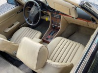 Mercedes 560 SL Cabrio Last model 107 1989  Blauschwarz - Metallic / Leder perforiert Cremebeige(275A)