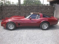 Corvette C3 T Roof   Burgundy Red