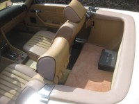 Mercedes  380SL  R107 Roadster in nice Color Ivory White +Polomino Cuir  1985 + History Report !