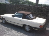 Mercedes  380SL R107 Roadster  in nice Color Ivory White 1985 + History Report !