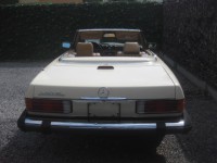 Mercedes SL 380  R 107  Roadster in nice Color Ivory White +Palomino Leder  1985 + History Report !